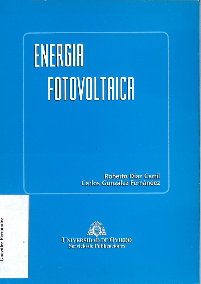 Energía fotovoltaica, de Díaz Carril | portada del libro