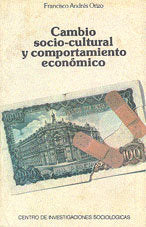 Cambio socio-cultural y comportamiento económico, de Andrés Orizo | portada del libro