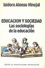 Educación y sociedad, de Alonso Hinojal, Isidoro | portada del libro