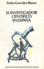 El investigador científico en España, de González Blasco | portada del libro