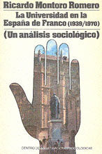 La universidad en la España de Franco (1939-1970), de Montoro Romero | portada del libro