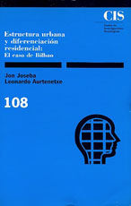 Estructura urbana y diferenciación residencial, de Leonardo Aurtenetxe, Jon Joseba | portada del libro