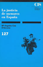 La justicia de menores en España, de Cea D´Ancona, M.ª Ángeles | portada del libro