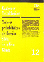 Modelos probabilísticos de elección, de Vega Gómez, Silvia de la | portada del libro