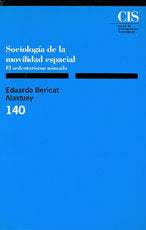 Sociología de la movilidad espacial, de Bericat Alastuey, Eduardo | portada del libro