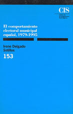 Comportamiento electoral municipal español, 1979-1995, de Delgado Sotillos | portada del libro
