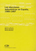 Las elecciones autonómicas en España, 1980-1997, de ALCANTARA | portada del libro