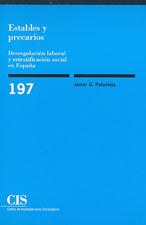 Estables y precarios, de García Polavieja, Javier | portada del libro