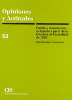 Familia y reproducción en España a partir de la Encuesta de Fecundidad de 1999, de DELGADO,M. | portada del libro