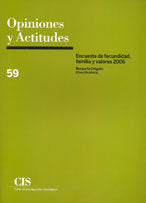 Encuesta de fecundidad, familia y valores 2006, de DELGADO,MARGARITA | portada del libro