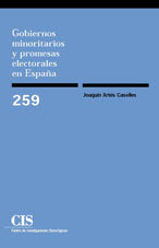 Gobiernos minoritarios y promesas electorales en España, de Artés Caselles, Joaquín | portada del libro