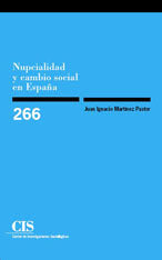 Nupcialidad y cambio social en España, de Martínez Pastor, Juan Ignacio | portada del libro