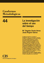 La investigación sobre el uso del tiempo, de Durán, Mª Ángeles | portada del libro