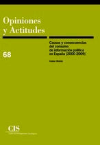 Causas y consecuencias del consumo de información política en España (2000-2009), de Meilán, Xabier | portada del libro