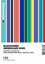 Elecciones Generales 2008, de Montero, José Ramón | portada del libro