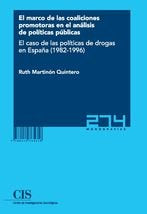 El marco de las coaliciones promotoras en el análisis de políticas públicas, de Martinón Quintero, Ruth | portada del libro