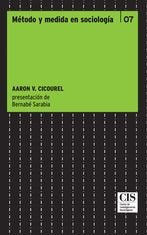 Método y medida en sociología, de Cicourel, Aaron V. | portada del libro