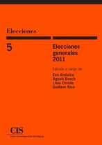 Elecciones generales 2011, de Anduiza Perea, Eva | portada del libro