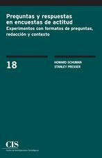 Preguntas y respuestas en encuestas de actitud, de Schuman, Howard | portada del libro
