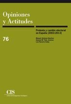 Protesta y cambio electoral en España (2003-2013), de Jiménez-Sánchez, Manuel | portada del libro