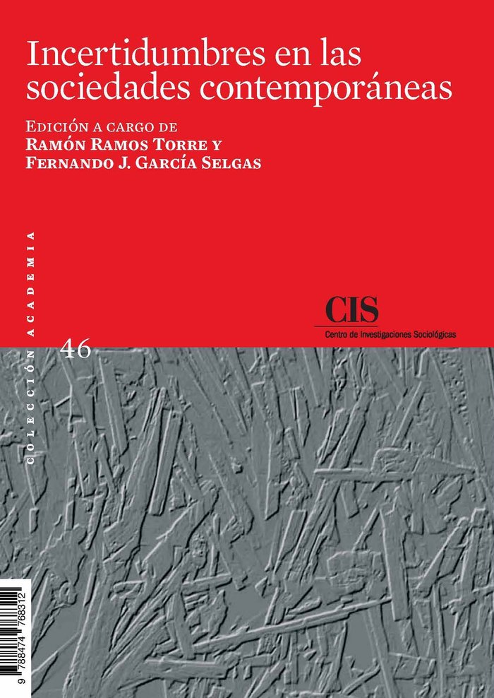 Incertidumbres en las sociedades contemporáneas | portada del libro