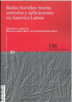 REDES SOCIALES: TEORIA, METODOS Y APLICACIONES EN AMERICA LATINA, de VV AA | portada del libro
