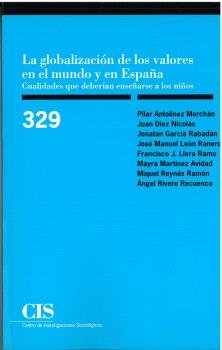 LA GLOBALIZACION DE LOS VALORES EN EL MUNDO Y EN ESPAÑA, de VV AA | portada del libro