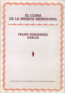 CLIMA DE LA MESETA MERIDIONAL, EL, de FERNANDEZ GARCIA, FELIPE | portada del libro