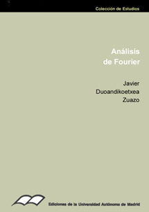 ANALISIS DE FOURIER, de DUOANDIKOETXEA ZUAZO | portada del libro