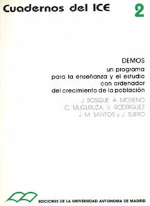Demos. Un programa para la enseñanza y el estudio con ordenador del crecimiento de la población. (In, de Bosque | portada del