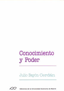 CONOCIMIENTO Y PODER, de BAYON CERDAN | portada del libro