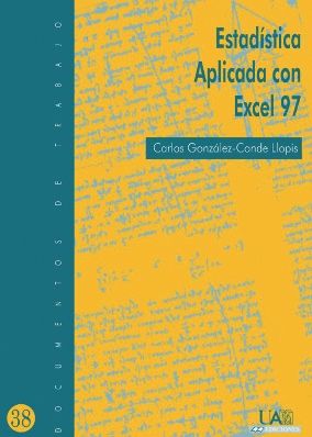 Estadística aplicada con Excel 97, de González-Conde Llopis, Carlos | portada del libro