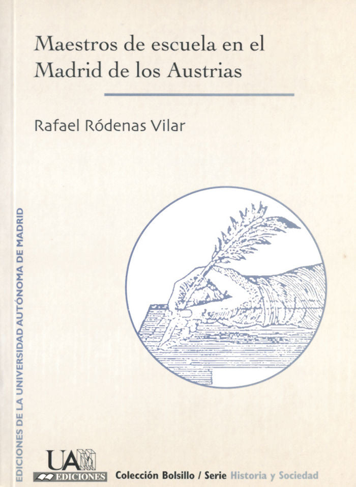 Maestros de escuela en el Madrid de los Austrias, de Ródenas Vilar | portada del libro