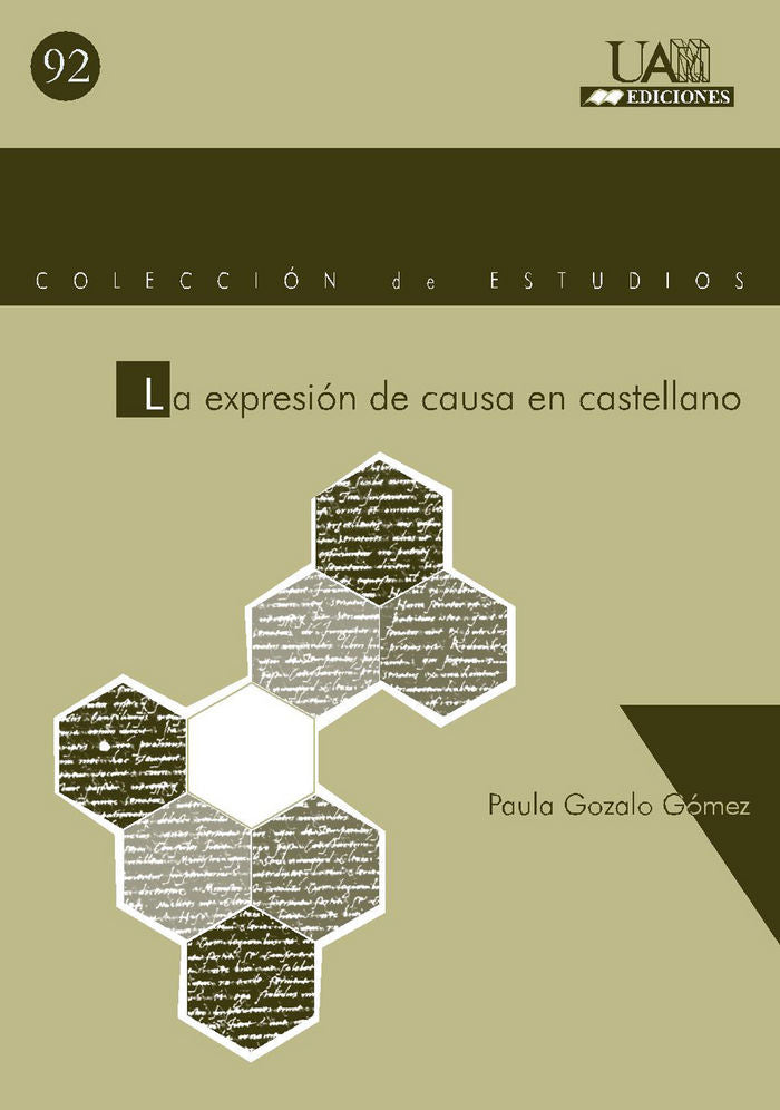 La expresión de causa en castellano, de Gonzalo Gómez | portada del libro