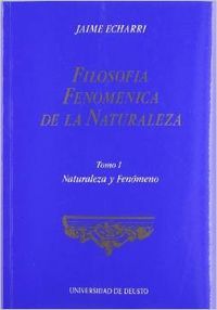 Filosof¡a Fenoménica de la naturaleza, de Echarri | portada del libro