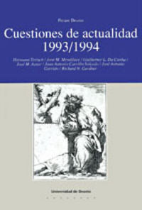 Cuestiones de actualidad 1993/1994, de AA.VV. | portada del libro