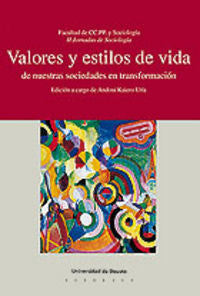 Valores y estilos de vida de nuestras sociedades en transformación, de AA.VV. | portada del libro