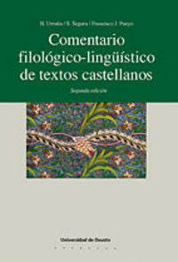 Comentario filológico-lingüístico de textos castellanos, de Varios autores | portada del libro