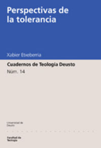 Perspectivas de la tolerancia, de Etxeberria | portada del libro