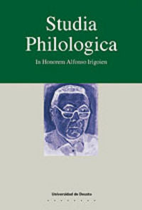 Studia philologica : in honoren Alfonso Irigoien, de AA.VV. | portada del libro