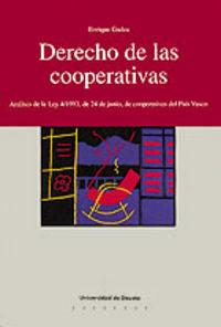 Derecho de las Cooperativas, de GADEA SOLER | portada del libro