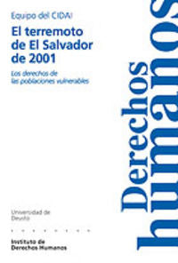 El terremoto de El Salvador de 2001, de AA.VV. | portada del libro