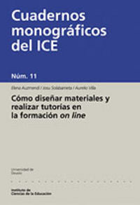 Cómo diseñar materiales y realizar tutor¡as en la formación on line, de AUZMENDI ESCRIBANO | portada del libro