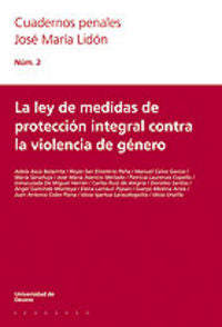 La ley de medidas de protección integral contra la violencia de género, de AA.VV. | portada del libro