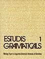 Estudis gramaticals I, de Departament de Filologia Hispênica | portada del libro