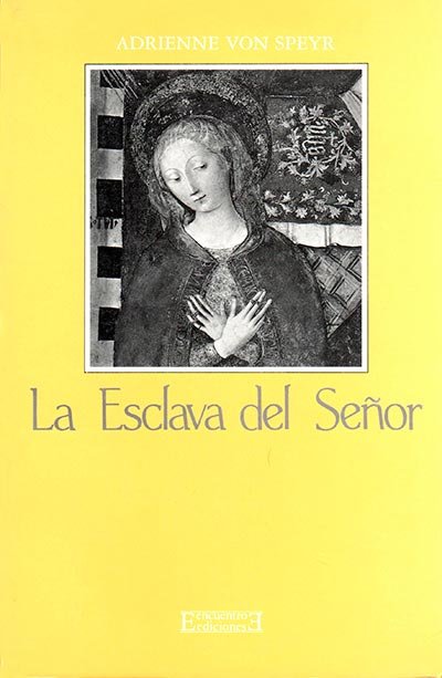 La Esclava del Señor, de Speyr | portada del libro
