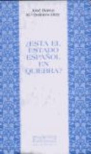 ¿Está el Estado español en quiebra?, de Barea Tejeiro, José | portada del libro