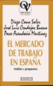 El mercado de trabajo en España, de Avendaño | portada del libro