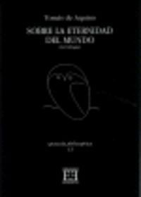 Sobre la eternidad del mundo, de Aquino | portada del libro
