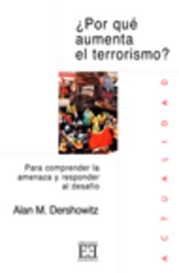 ¿Por qué aumenta el terrorismo?, de Dershowitz | portada del libro